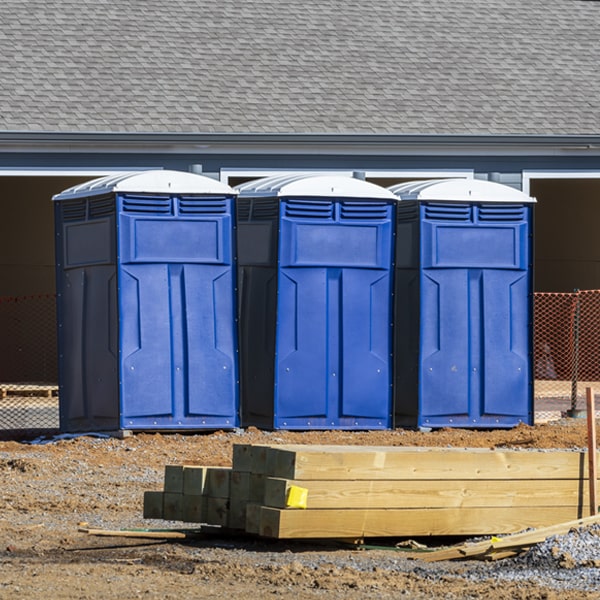 is there a specific order in which to place multiple portable toilets in Danville NH